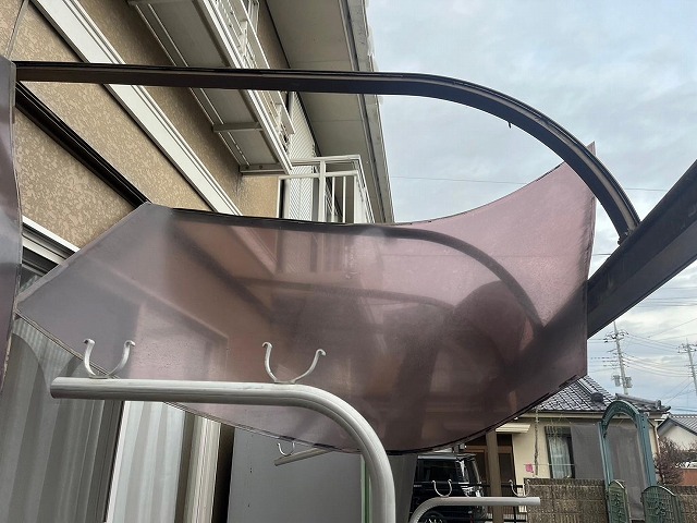 中央市　テラスポリカ撤去